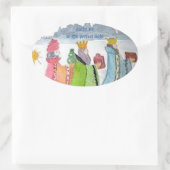 三人の王 楕円形シール (バッグ)