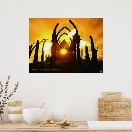 三人の精霊 ポスター (キッチン)