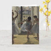 三人の舞踏人 | Edgar Degas カード (黄色い花)