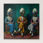 三人の観察者 ジグソーパズル (縦)