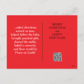 三人の賢い女性によるクリスマスホリデーハイライト シーズンポストカード (裏面)