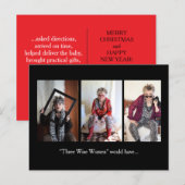 三人の賢い女性によるクリスマスホリデーハイライト シーズンポストカード (正面/裏面)