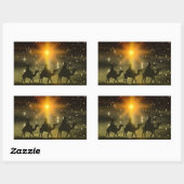 三人の賢人は宗教的なクリスマスステッカー 長方形シール (シート)