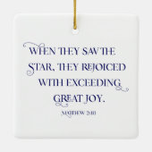 三人の賢者がガラスのクリスマスを汚した セラミックオーナメント (裏面)