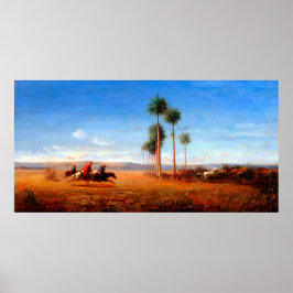 三人の騎手が平原を駆ける ポスター