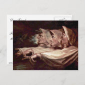 三人の魔女の英語 – 姉妹風変わりまたはT ポストカード (正面/裏面)