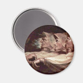 三人の魔女の英語 – 姉妹風変わりまたはT マグネット (正面/裏面)