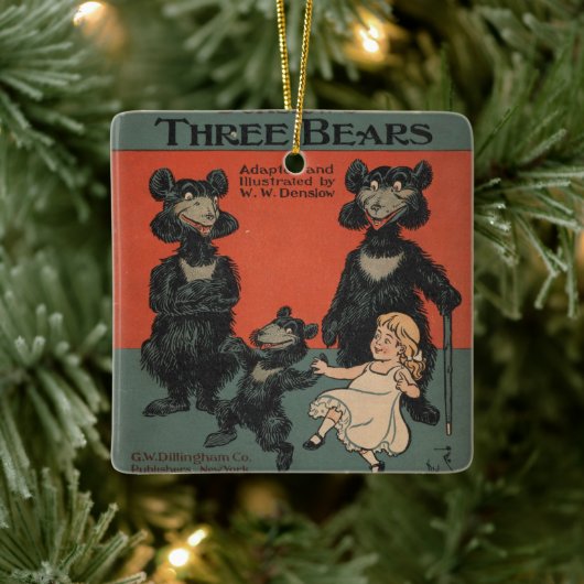 三人は陶磁器オーナメント セラミックオーナメント (ツリー)