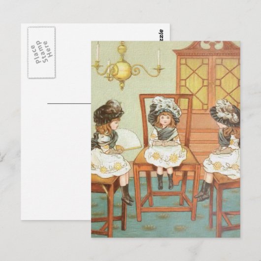 「三人姉妹」 ポストカード (正面/裏面)