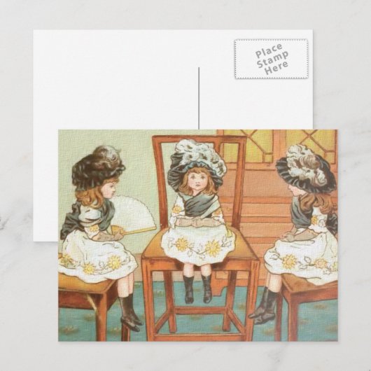 「三人姉妹」 ポストカード (正面/裏面)