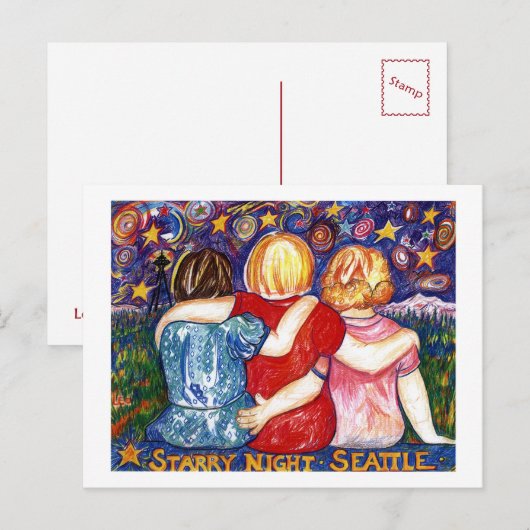 三人姉妹 ポストカード (正面/裏面)