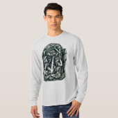 三人組の長袖Tシャツ Tシャツ (正面フル)