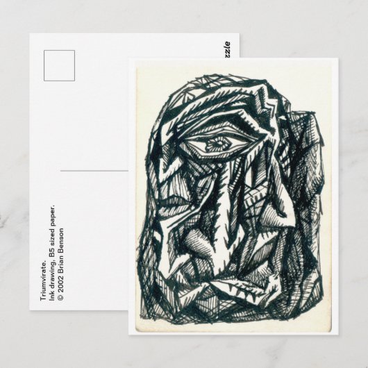 三人組 ポストカード (正面/裏面)