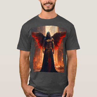 「三人組:男、悪魔、天使T型 Tシャツ