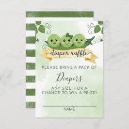 三人育児の幸せおむつくじカード挿入 招待状