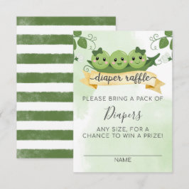 三人育児の幸せなお祝い ディーパーズラッフル カード挿入 招待状