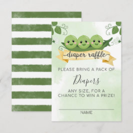 三人育児の幸せな瞬間を記念するおむつくじカード 招待状