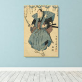 三代目尾上菊五郎 – 1824年～1830年頃のヴィンテージ キャンバスプリント (インサイチュ (ウッドフロア))