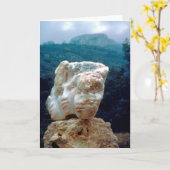 三位一体か折られたカード カード (黄色い花)