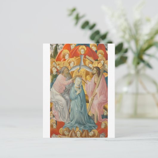 三位一体とのヴァージンの戴冠式,油 ポストカード (スタンド正面)