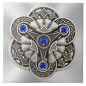 三位一体の円形浮彫り タイル (正面)