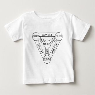 三位一体の図表のラテン ベビーTシャツ