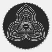 三位一体の父、息子と聖霊I ラウンドシール (正面)