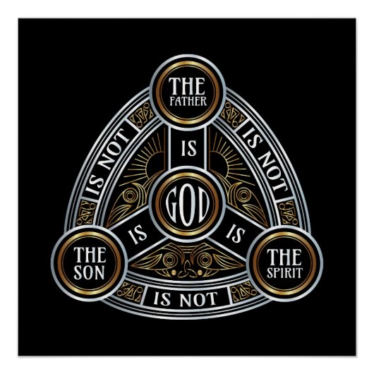 三位一体の父、息子、聖霊 ポスター (正面)