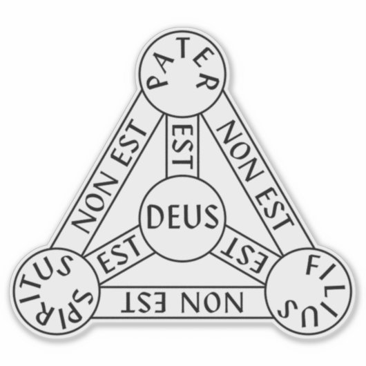 三位一体の盾 シール (正面)