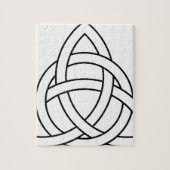 三位一体の結び目のケルト族のサクソンのバイキングのnorseの北欧人 ジグソーパズル (縦)