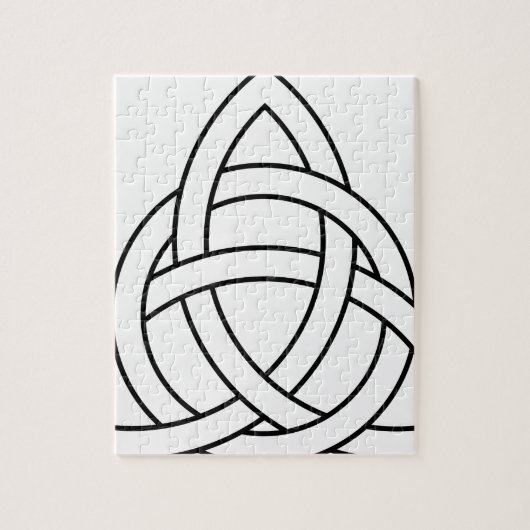三位一体の結び目のケルト族のサクソンのバイキングのnorseの北欧人 ジグソーパズル (縦)