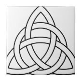 三位一体の結び目のケルト族のサクソンのバイキングのnorseの北欧人 タイル (正面)