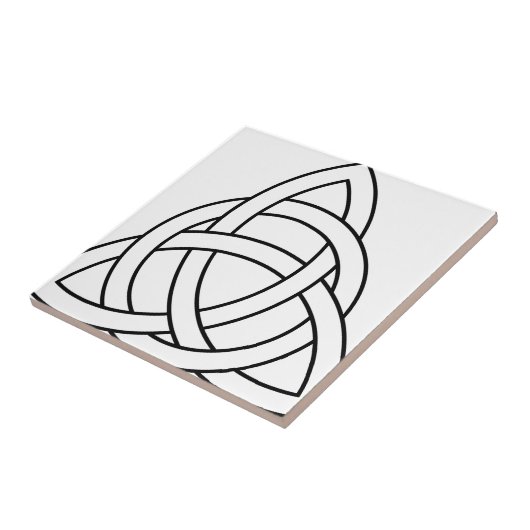 三位一体の結び目のケルト族のサクソンのバイキングのnorseの北欧人 タイル (側面)