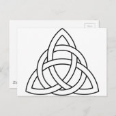 三位一体の結び目のケルト族のサクソンのバイキングのnorseの北欧人 ポストカード (正面/裏面)