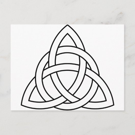 三位一体の結び目のケルト族のサクソンのバイキングのnorseの北欧人 ポストカード (正面)