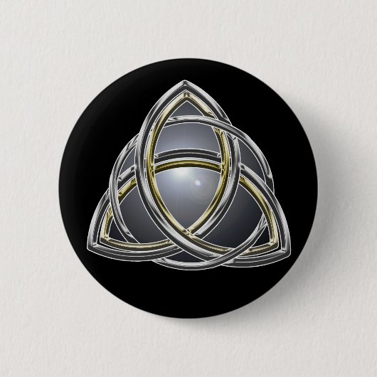 三位一体の結び目2ボタン 缶バッジ (正面)