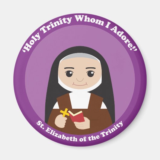 三位一体の聖エリザベス マグネット (正面)