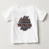 三位一体の高等学校のトロイ人- Euless、TX ベビーTシャツ (正面)