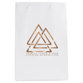 三位一体への愛を包む：究極の抱き枕! ミディアムペーパーバッグ (正面)