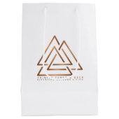 三位一体への愛を包む：究極の抱き枕! ミディアムペーパーバッグ (裏面)