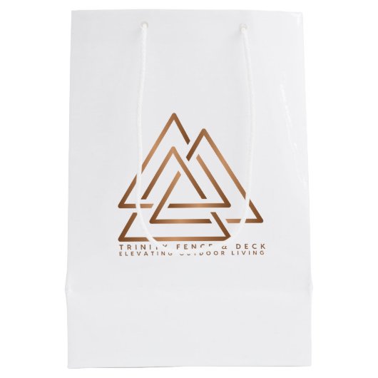 三位一体への愛を包む：究極の抱き枕! ミディアムペーパーバッグ (裏面)