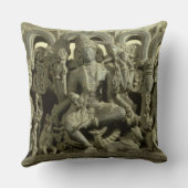 三位一体を描写するLintel: Siva、Brahmaおよび気力 クッション (裏面)