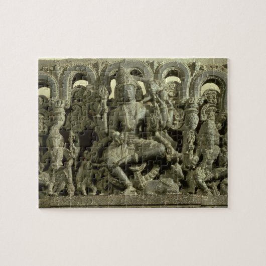 三位一体を描写するLintel: Siva、Brahmaおよび気力 ジグソーパズル (横)