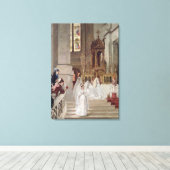 三位一体教会の聖餐式， 1877 キャンバスプリント (インサイチュ (ウッドフロア))