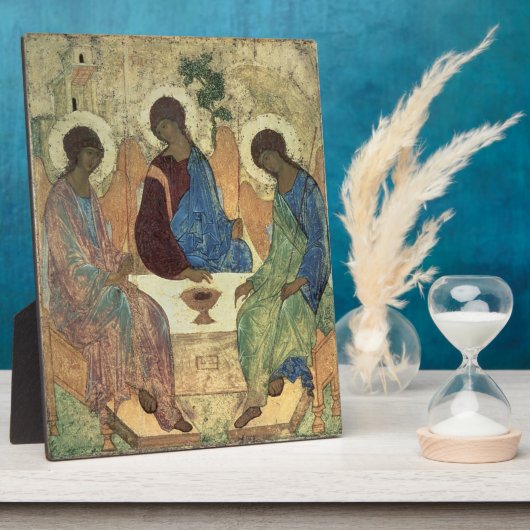 三位一体1420年代（パネルのテンペラ） フォトプラーク (側面)