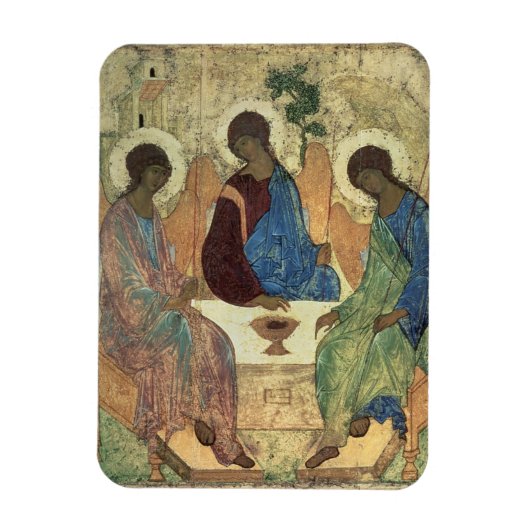 三位一体1420年代(パネルのテンペラ) マグネット (縦)