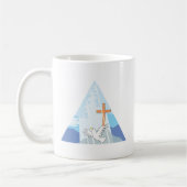三位一体-神父の息子および神霊 コーヒーマグカップ (左)