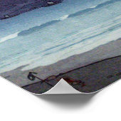 三保の富士、吉田・美保半島から見た富士山 ポスター (角)