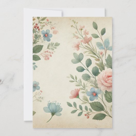 三倍の喜び：三つ子の誕生を祝おう！ 招待状 (裏面)