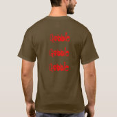 三倍はワイシャツをがつがつむさぼります Tシャツ (裏面)